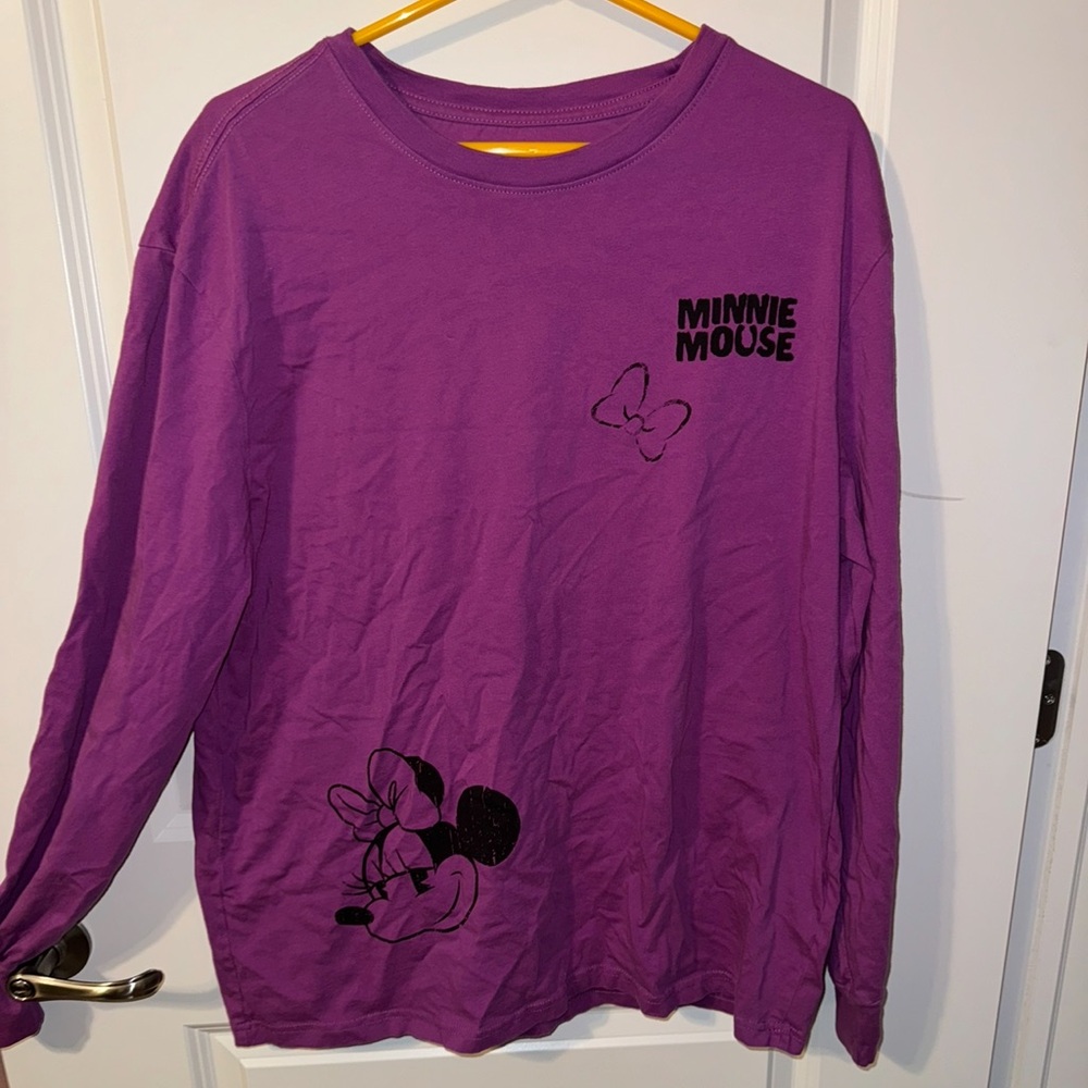 Minnie Mouse Purple Long Sleeve Shirt